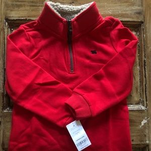 Carter’s Quarter Zip Sweater w/ Sherpa Collar NWT